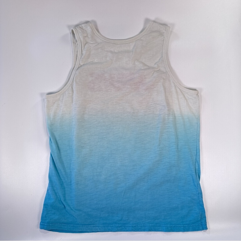 Jaws Unisex Tank Top Movie Poster Shark Graphic Blue White Large - Picture 5 of 7